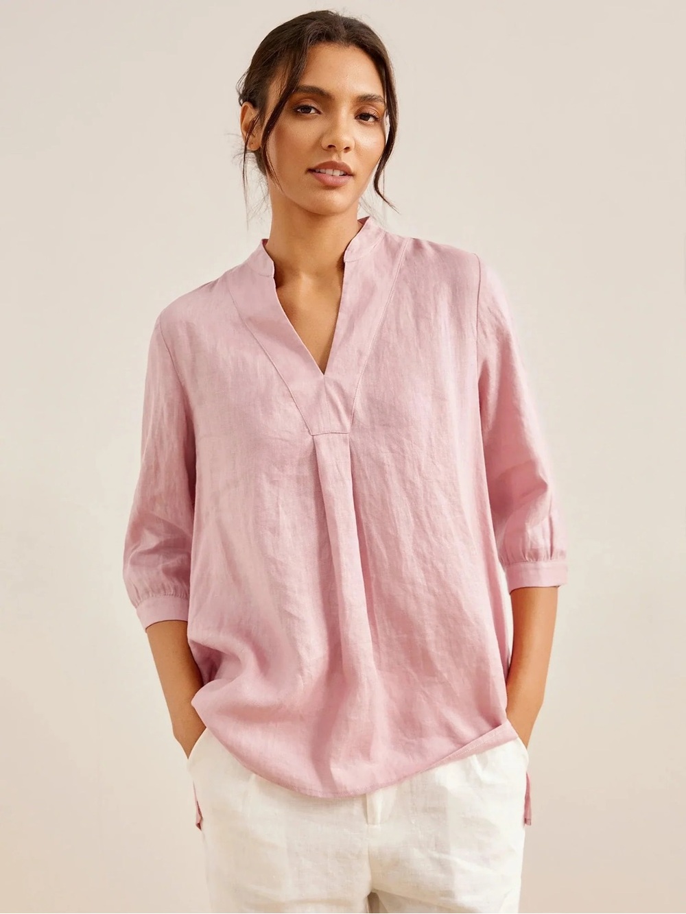 LINTICO 100% Linen Dress Shirt JOANNA Size XL